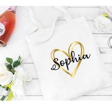 Personalized Bridesmaid Tote Bags Canvas Tote Gift for Bride Bags Bridal Party Bag Honeymoon Gifts Bag Custom Wedding Tote Bags 2024 - buy cheap
