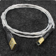 HIFI 5NOCC Серебряный USB кабель DAC к USB аудио цифровой кабель 2024 - купить недорого