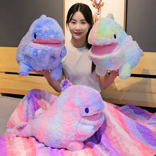 60CM new multi-function color dinosaur stuffed plush toy air conditioner blanket pillow child's birthday gift 2024 - buy cheap