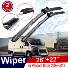 for Peugeot Boxer Fiat Ducato 2006~2013 Car Wiper Blades Front Windscreen Window Wipers Car Goods 2007 2008 2009 2010 2011 2012 2024 - buy cheap