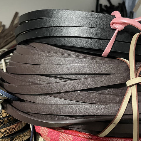 10*3mm Flat PU Leather Cord Fine lines Rope Jewelry Findings Accessories Fashion Jewelry Making Materials For Bracelets 2022 - buy cheap