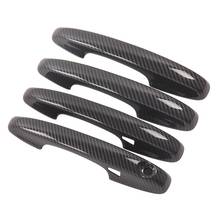 Car ABS Carbon Fiber Smart Door Handle Cover Decoration Cap for Ford Escape Kuga 2020 2021 Accessories 2024 - buy cheap