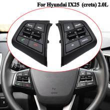 Botão interruptor de som automotivo, para hyundai creta 2.0l ix25, controle de volume remoto, bluetooth 2024 - compre barato