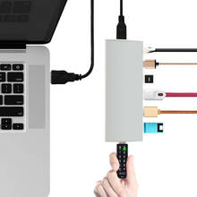 CHUYI-multihub con 7 puertos USB 2,0, divisor USB de aleación de aluminio, adaptador externo para PC, ordenador y portátil, accesorios 2024 - compra barato