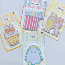 30 Pages Kawaii Penguin Snow Rabbit Memo Pads Planner Sticker School Stationery Sticky Notes Notepad 2024 - buy cheap