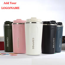 Custom Logo Stainless Steel Coffee Thermos Mug Portable Car Vacuum Flasks Travel Thermo Cup Water Bottler Thermocup For Gifts 2024 - buy cheap