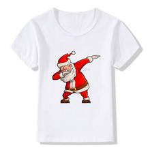 Camiseta con estampado de Papá Noel para niño y niña, ropa de Feliz Navidad, Camisetas para niño y niña, regalo de Navidad para mascota, camiseta para bebé 2024 - compra barato