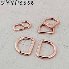 10mm 13mm 15 19mm 25mm 30mm  Rose gold bags' polished nickel inside bags metal accessory alloy round welded d ring DIY Bag Parts 2024 - buy cheap