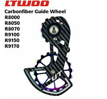 LTWOO Ceramic carbon fiber 34T rear derailleur guide plate, 7-color guide wheel compatible with  R8000 R8050 R8070 R9170 R9150 2024 - buy cheap