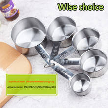 5Pcs/set Stainless Steel Measuring Cup Kitchen Measuring Spoon Scoop For Baking Tea Coffee Kichen Accessories Measuring Tool Set 2024 - buy cheap