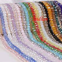 Taidian 4mm 6mm 8mm Rondelle Crystal Beads Faceted Beads Loose Spacer Beads For DIY Bracelet Jewelry Article10 Wholesale Price 2024 - buy cheap