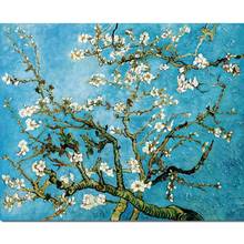 Blue Almond Blossoms Tree Vincent Van Gogh Paintings Handmade Oil Canvas Modern Flower Art Living Room Wall Decor Birthday Gift 2024 - buy cheap