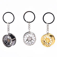 Cool Luxury Metal Keychain Car Key Chain Creative Wheel Hub Key Ring Gift 2024 - buy cheap