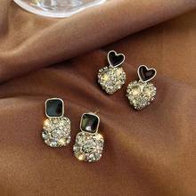 New 2020 Korean geometric Women Earrings contracted sweet lovely heart fine fashion Drop earrings Jewelry 2024 - buy cheap