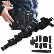 Black 9 Pouches Tactical Waist Belt Utility Kit for Police Security Guard System 2024 - buy cheap