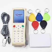 Máquina de chave portátil icopy 5, leitor/gravador duplicador de chave, cartão inteligente, função de decodificação completa, nfc, rfid 2024 - compre barato