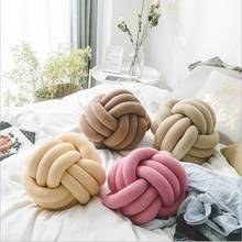 Knotted Plush Ball Cushion Round Throw Pillow Waist Back Cushions Home Sofa Bed Decoration Dolls Kids Toys Baby Photograph Props 2024 - buy cheap