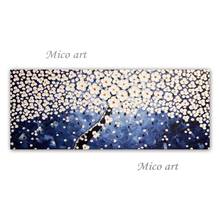 Heavy Textured 3D Thick Knife Flower Oil Painting Pure Hand-painted Modern Home Wall Decoration Pieces Art Paintings For Hotel 2024 - buy cheap