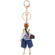 Sweet 10cm Keychain Bag Pendant Dolls Key chains Women Gift Fashion Statement Jewelry collier femme 2024 - buy cheap