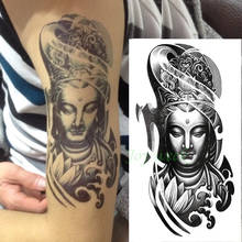 Водостойкая Временная тату-наклейка, большой размер, китайская тату Будды, наклейки, тату для тела, искусственная татуировка для мужчин, девочек, женщин 2024 - купить недорого
