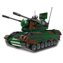 New Xingbao 06045 Military Bricks Series Antiaircraft Gun Tracked Tank Building Blocks Armored Vehicle Model Kits Boy Toys Gifts 2024 - buy cheap