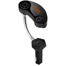 Fm-модулятор fm-передатчик Bluetooth двойной USB зарядное устройство для устройства Handsfree автомобильный музыкальный mp3-плеер Комплект ЖК-дисплей fm-передатчик mp3-плеер 2024 - купить недорого
