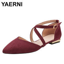 YAERNI-zapatos planos de Punta zapatos Mary Jane para Mujer, Zapatillas de diseño Harajuku, de lujo, 2020 2024 - compra barato