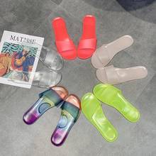 Transparent Women Shoes Beach Slippers Slides Fashion Summer Slippers Female Plus Size Shoes Woman Flat Flippers Chinelo Pantufa 2024 - buy cheap