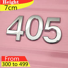 House Number Door Label Numeral Plate Plaque Sign Sticker With Self Adhesive For Door Plastic # 300-499 3Pcs/Pack 3D Digits 7CM 2024 - buy cheap