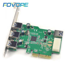 USB PCIe Adapter 4 Ports USB 3.0 PCI-e expansion Card Adapter USB3.0 PCI express Converter 2023 - buy cheap