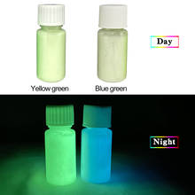 2 botellas de pintura luminosa que brillan en la oscuridad, para decoración de fiestas, artes, pigmento de fósforo verde azul, gripe 2024 - compra barato