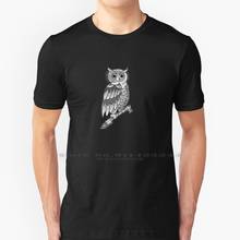 Black And White Owl T Shirt 100% Pure Cotton Bieber Justin Drew Justin Drew Bieber Bizzle Owl Black And White 2024 - buy cheap