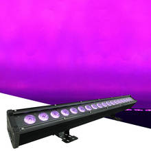 Luminária wall-washer, luminária com controle dmx512, luz de led 18x18w, rgbwa, 5 em 1, com feixe de luz para palco, luz de música, dj, festa de casamento, show de luz 2024 - compre barato