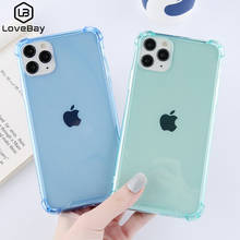 Lovebay Simple Transprent Clear Phone Case For iPhone 11 Pro Max X XS XR Xs Max 6 6s 7 8 Plus Solid Color Shockproof Back Cover 2024 - buy cheap