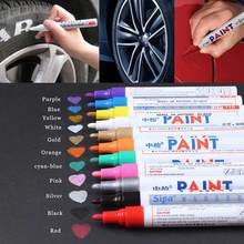 Marcador de tinta permanente para pneu de carro, piso de tinta ambiental, cd metal, marcador oleoso de graffiti, ferramentas de papelaria 6 cores 2024 - compre barato
