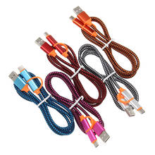 Cable Micro USB 2 en 1 de 0,25 m, 1m, 8 pines, 2A, Max, carga rápida, para iPhone ex 8, 7, 6 Plus, Cable de datos para teléfono inteligente Android 2024 - compra barato