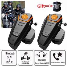 BT-S2 Pro переговорное устройство для мотоциклетного шлема мотоцикла Беспроводной Bluetooth гарнитура BTS2 Водонепроницаемый BT Interphone с FM 2024 - купить недорого