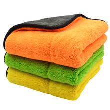 3PCS 800GSM 45cmx38cm Super Thick Plush Microfiber Car Cleaning Cloths Car Care Microfibre Wax Polishing Detailing Towels Soft 2024 - buy cheap