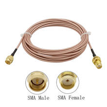 Conector coaxial de extensão sma, conector macho para sma fêmea, 1m, 3m, 5m, 8m, 10m, 12m 2024 - compre barato