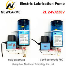 Bomba de aceite de lubricación PLC semiautomática, lubricador eléctrico de mantequilla para máquina CNC NEWCARVE, 2L, 24V, 220V 2024 - compra barato