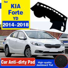 Capa antiderrapante para painel de autos, tapete para kia forte 2014 2015 2016 2017 yd, acessórios para carro, cerato k3, vivaro 2024 - compre barato