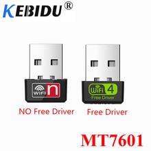 KEBIDU Mini USB WiFi Adapter MT7601 150Mbps Network Card wifi Dongle PC Ethernet wi-fi Adapters 2.4G Lan Antena Wi Fi Receiver 2024 - buy cheap