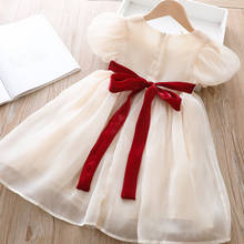 Baby Birthday Dress Children Princess Dress For Girls Summer Clothes Ball Gown with Big Bow 2-6Y 2024 - buy cheap