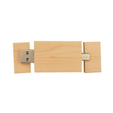 Computer and phone available USB flash drive Maple wood OTG Pen Drive 4gb 8gb 16gb memory stick fashion usb over 10pcs free logo 2024 - buy cheap