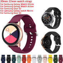 20mm 22mm Silicone Strap Band For Samsung Galaxy Watch 3 Active 2 Huawei GT 2E GT2 GT2E Pro Amazfit Pace BIP 46mm watchband belt 2024 - buy cheap