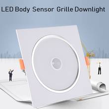 LukLoy-Sensor de cuerpo LED para interiores, lámpara de luz infrarroja de una sola cabeza, foco LED de estacionamiento empotrado 2024 - compra barato