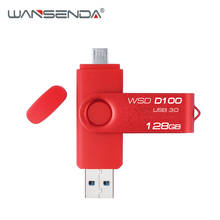 WANSENDA OTG USB Flash Drive 2 in 1 USB3.0 & Android Micro Port Pen Drive 256GB 128GB 64GB 32GB 16GB High Speed Pendrives U disk 2024 - buy cheap