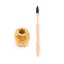 Natural de bambu orgânico escova de dentes titular biodegradável escova de dentes suporte do banheiro de madeira quadro de bambu caso de viagem 2024 - compre barato
