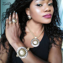 ZuoDi Dubai Ouro mulher acessórios set jóias Moda Nupcial Set Jóias Wedding Nigeriano beads Africanos Set Designer de Jóias 2024 - compre barato