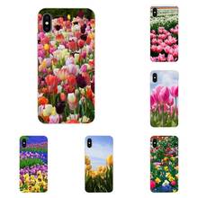 Azul primavera tulipas coloridas para xiaomi redmi mi 4 7a 9t k20 cc9 cc9e nota 7 8 9 y3 se pro prime ir jogar telefone macio coque 2024 - compre barato